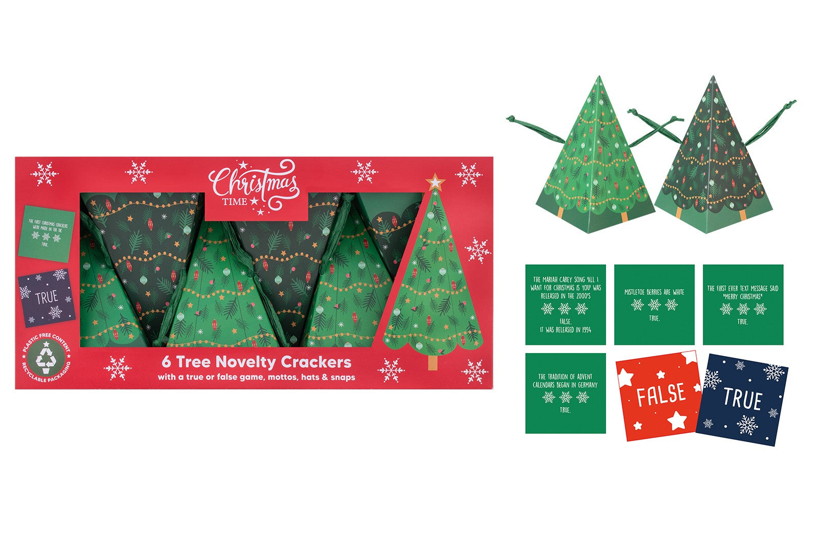 6 Tree Novelty Crackers
