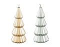 Metallic Christmas Tree Candle (Assorted)