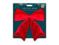 Red Velvet Bow Decoration (32cm)