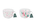 Festive Print Glass Mug