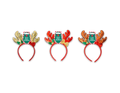 Glitter Antler Headband with Bow