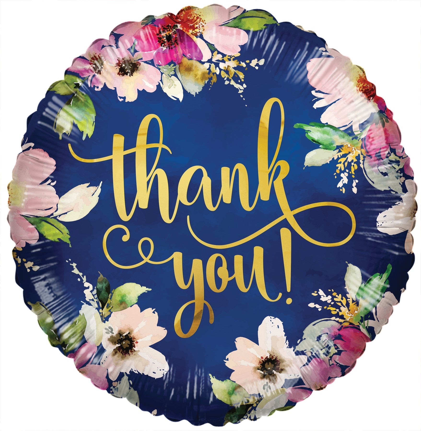 Thank You Flowers Helium Foil Balloon
