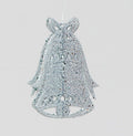 Silver Glitter 3D Bell Decoration (10cm)