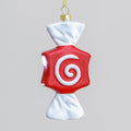 Red &amp; White Candy Swirl Sweet Hanging Decoration (12cm)