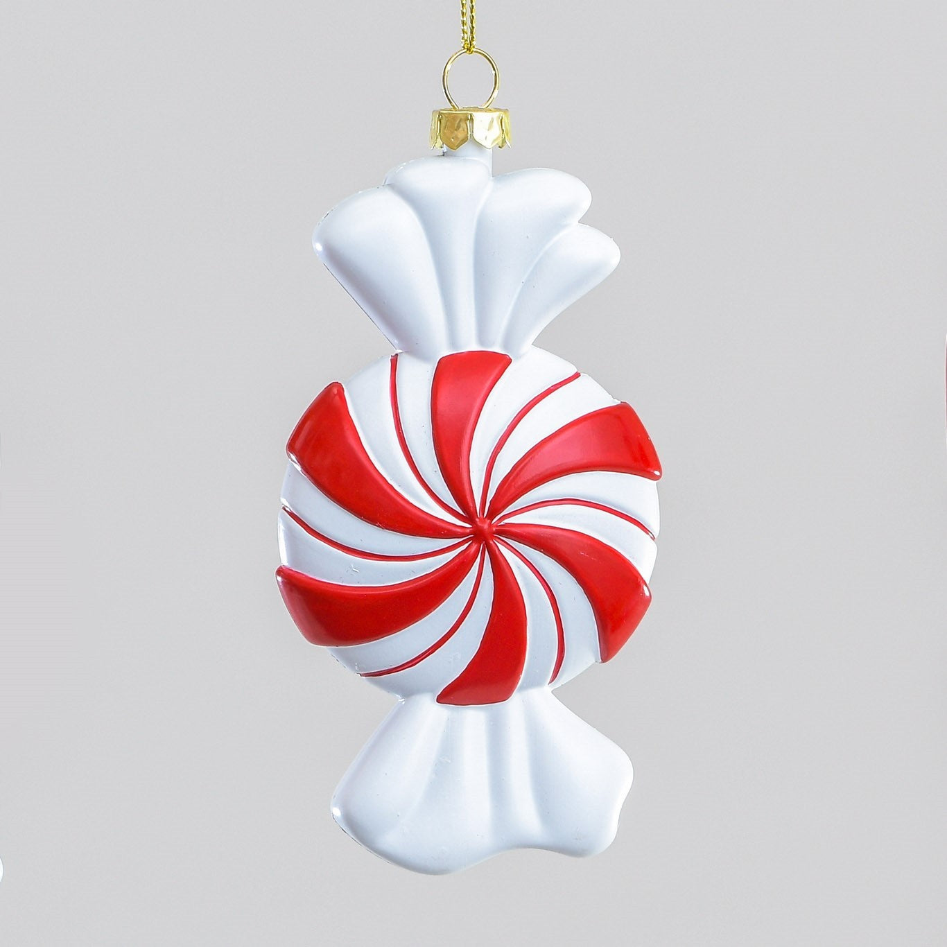 Red &amp; White Candy Cane Sweet Hanging Decoration (13cm)