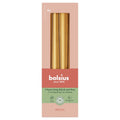 Metallic Gold Orange Bolsius Tapered Candles (245 x 24mm)