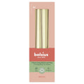 Bolsius Tapered Candles White Silver (245 x 24mm)