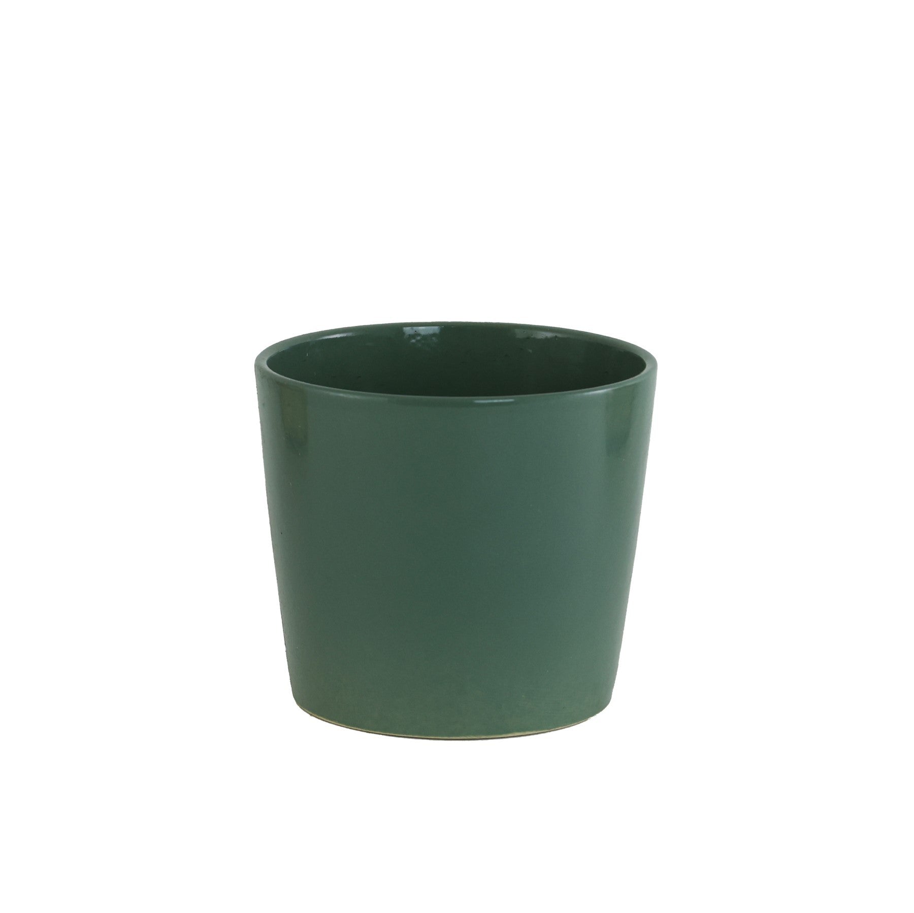 Olive Green Ceramic Pot (12cm)