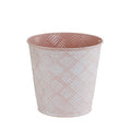 White &amp; Pink Checked Bucket