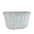 White Deluxe Oval Basket