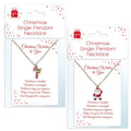 Silver Christmas Pendant Necklace