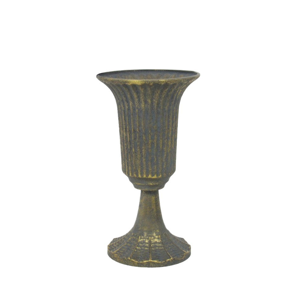 Antique Gold Creation Metal Urn Vase on Stem����(25cm)