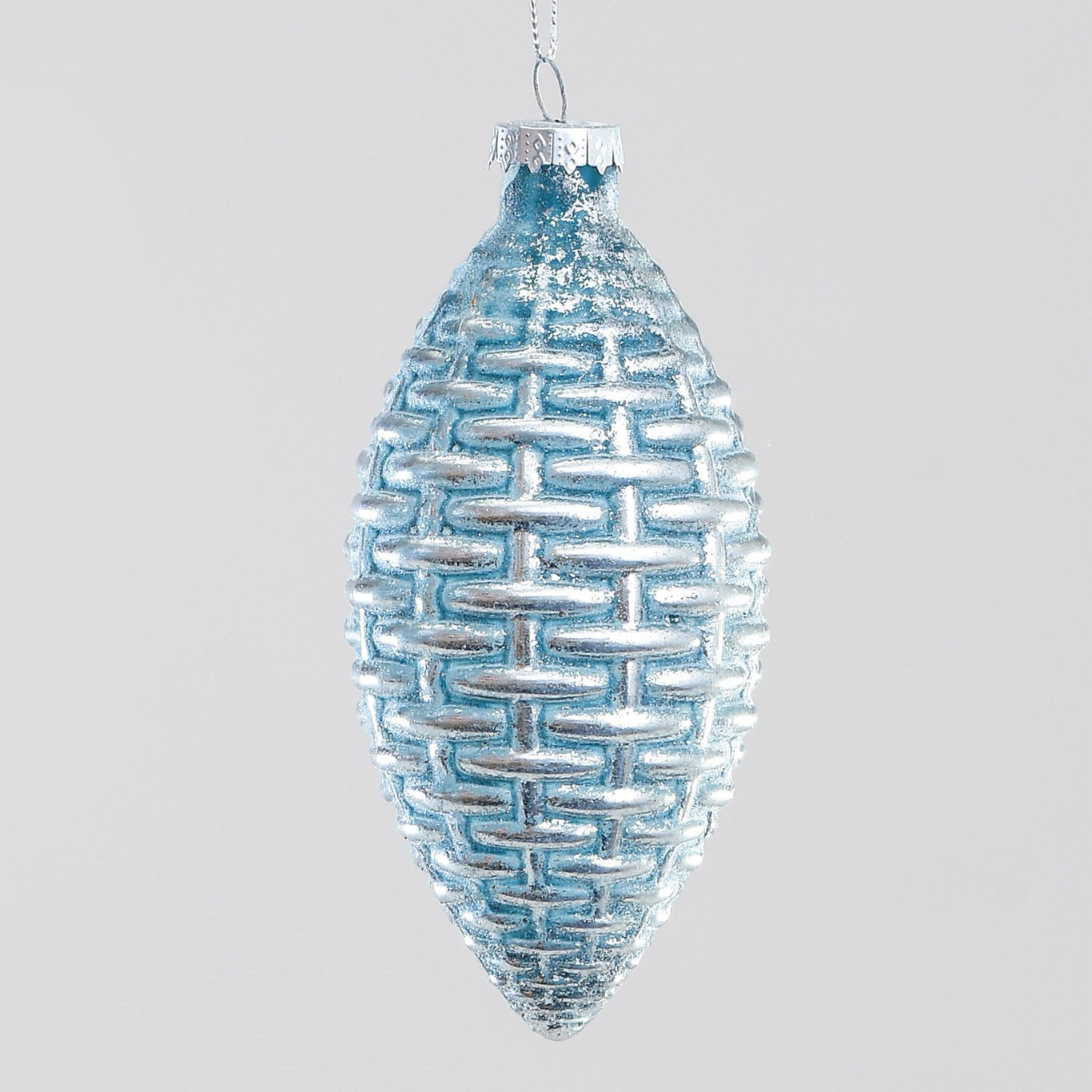 Blue Ridge Pattern Drop Decoration (13cm)