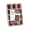 4cm Square Brown Fibre Pots (x36)