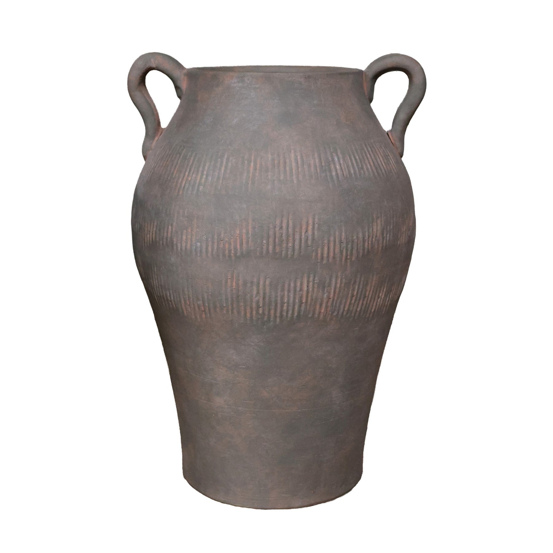 Hortus Antique Green Terracotta Roman Jar (43cm H)