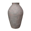 Antique Green Terracotta Tall Olive Pot Vase (47.5cm H)