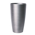 Brushed Steel Metallic Look Tall Planter (75.5cm)