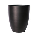 Dark Grey Metallic Look Plastic Planter (34.5cm)