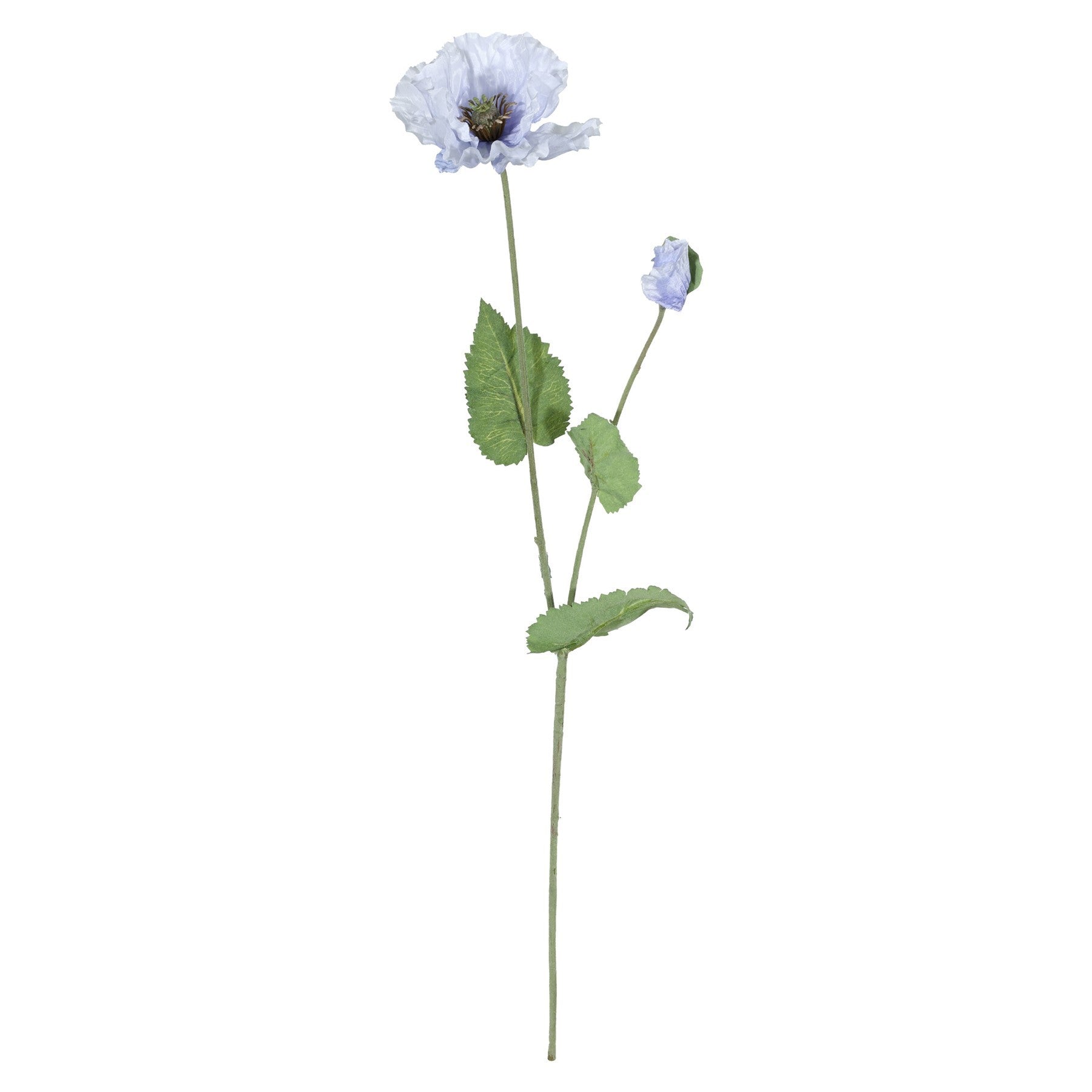 Pale Blue Poppy Spray (73cm)