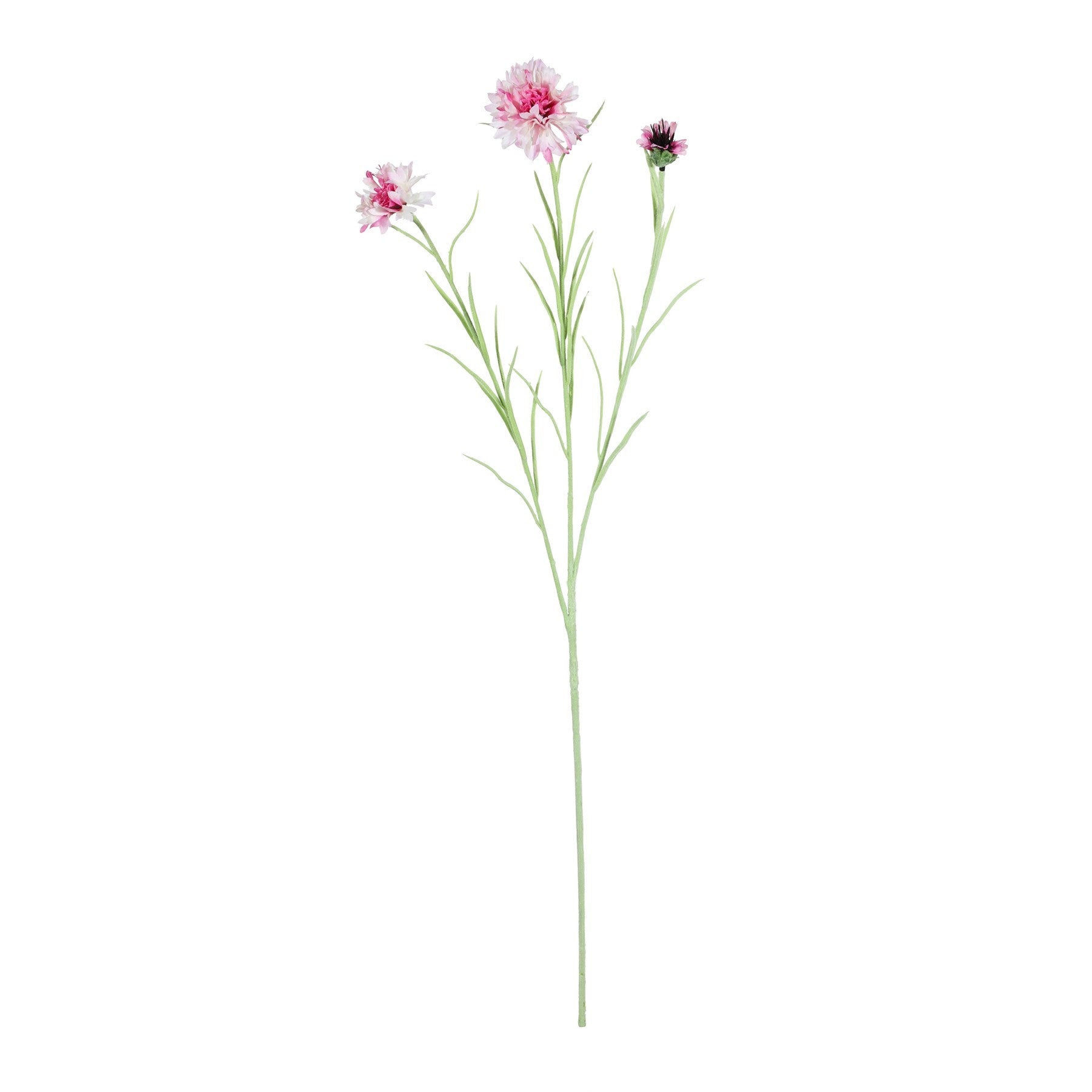Pink Cornflower Spray (65cm)