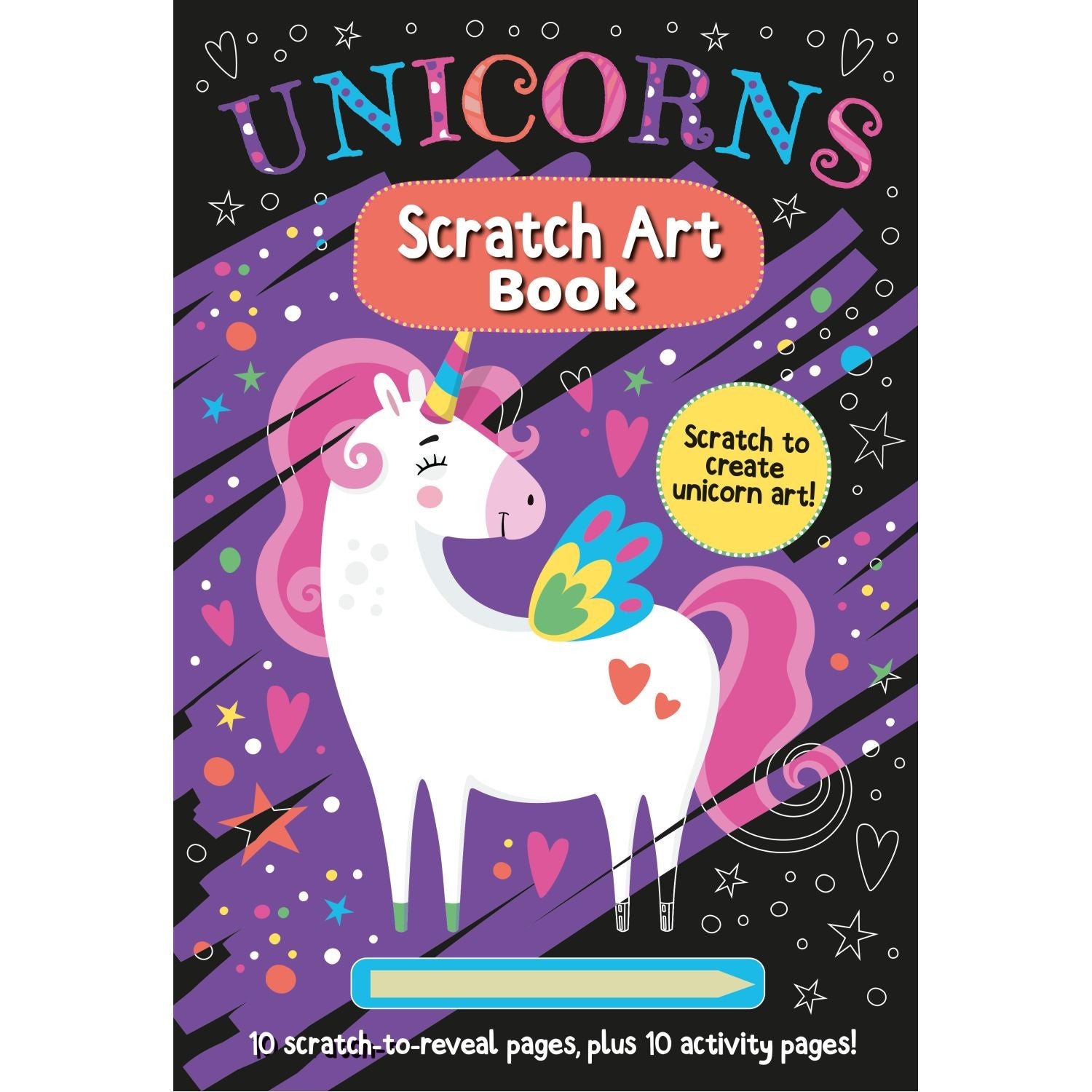Unicorns Scratch Art Book