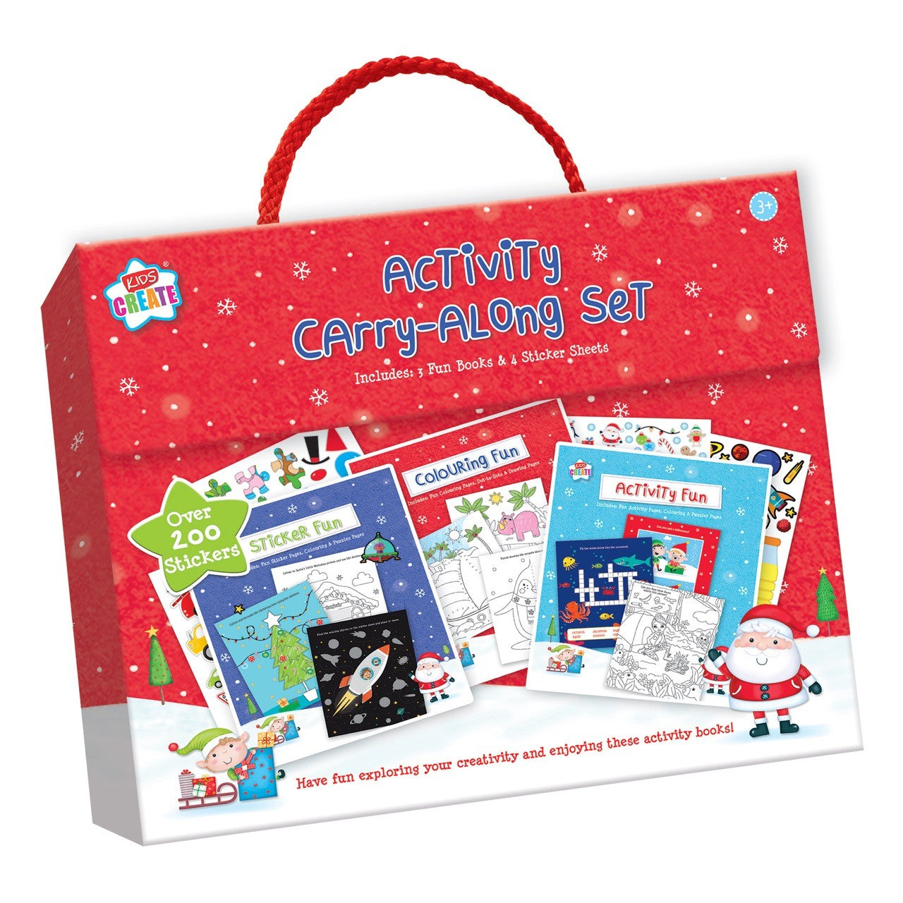 Christmas Stickers &amp; Activities Carry Case