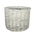 White Willow Round Basket Planter (28cm)