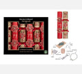 Red &amp; Gold Deluxe Poinsettia Crackers (13.5 inches)