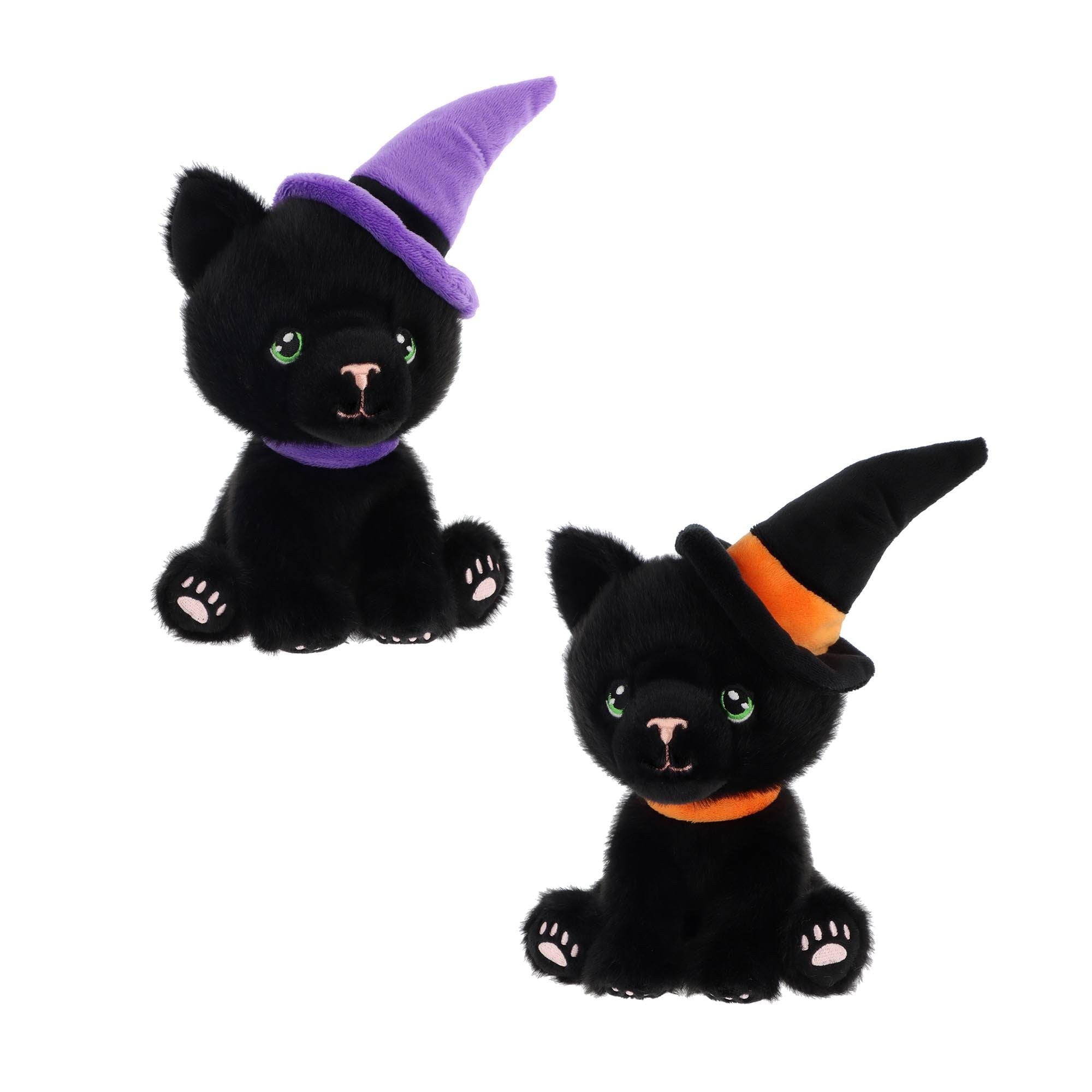 Black Cat with Witches Hat (15cm)