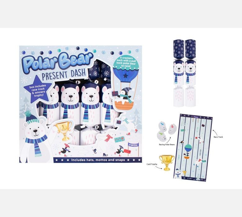 Polar Bear Present Dash Crackers (12 inches)