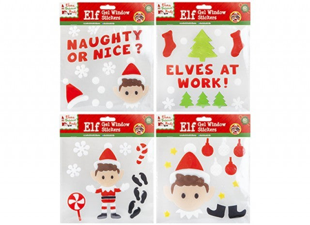 Elf Gel Window Stickers (20 x 20cm)