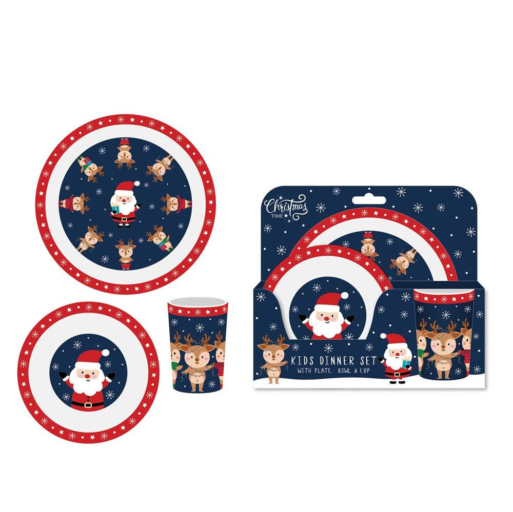 Santa &amp; Friends Kids Dinner Set