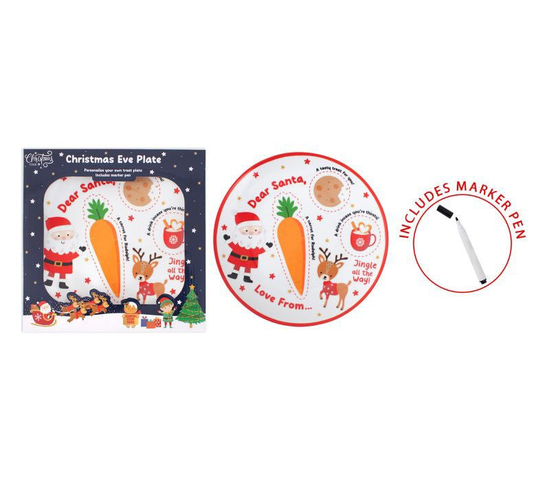Santa &amp; Friends Christmas Eve Plate