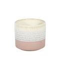 Hortus Pink &amp; White Bordeaux Stoneware Pot (10cm H x 10cm Dia)