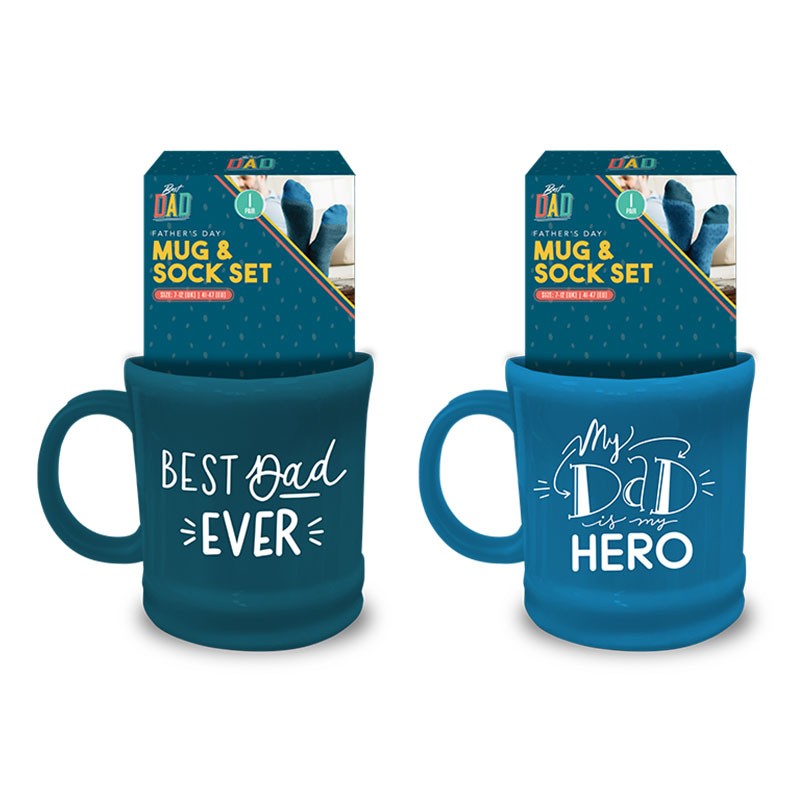Fathers Day Mug &amp; Socks Set (Assorted)