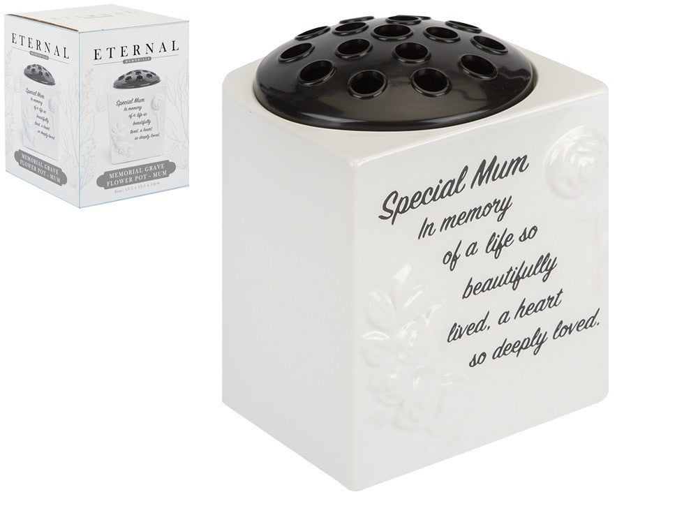 Special Mum Memorial Grave Flower Pot