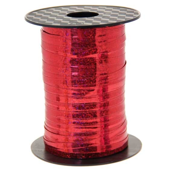 Red Holographic Curling