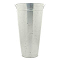 Galvanised Vase 60cm