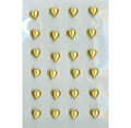 Gold Pearl Heart Stickers