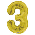 Gold Foil Balloon - Age 3