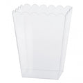20cm Acrylic Scalloped Vase