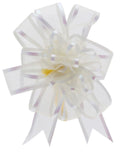 Ivory Organza Pull Bow 25mm