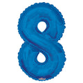 Royal Blue Foil Balloon - Age 8