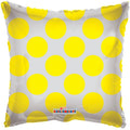 Yellow Polka Dot Clear View Balloon