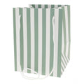 Sage Candy Stripe Hand Tied Bag