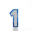 Blue Number 1 Candle