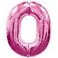 Big Number Balloon - 0 - Pink