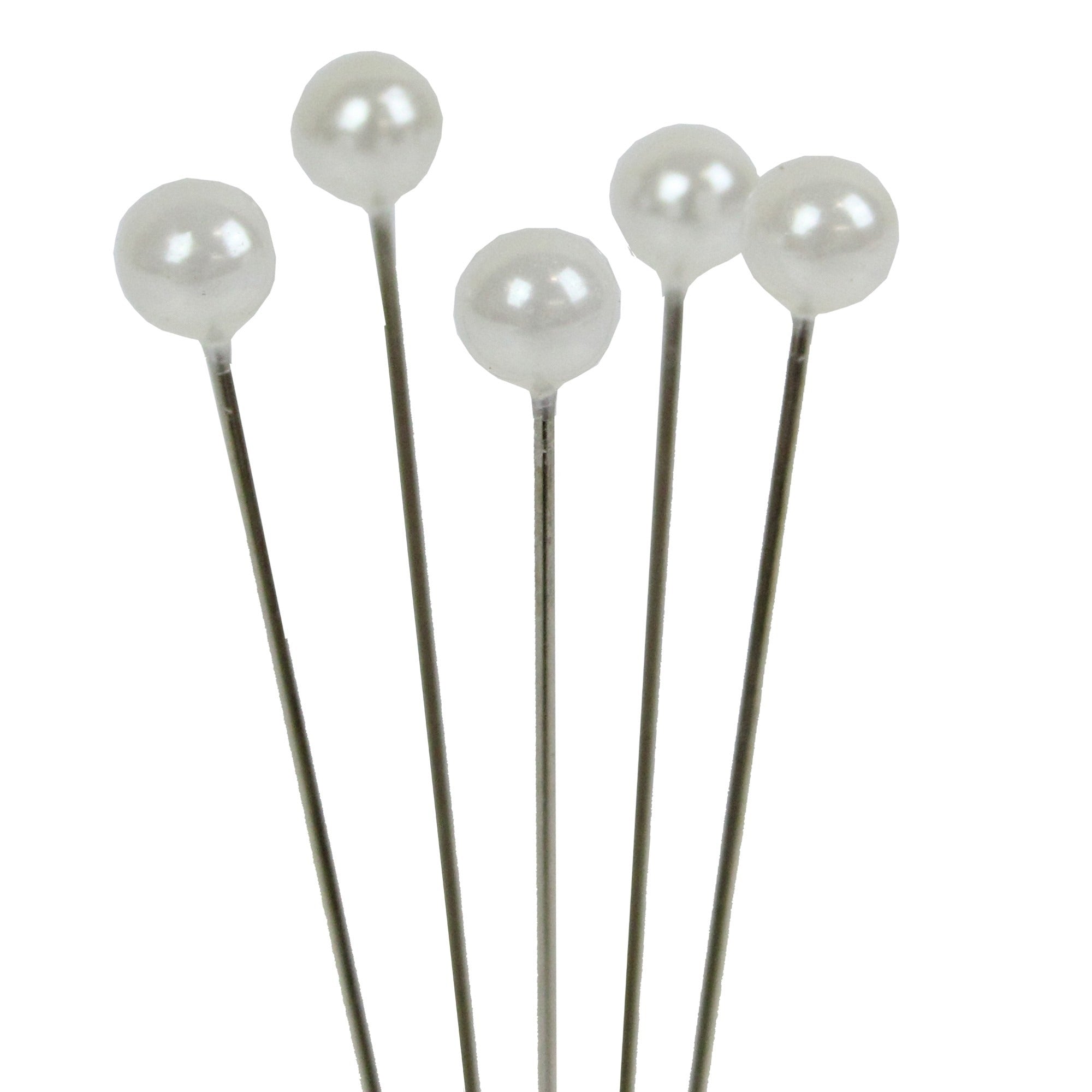 White 7cm Pearl Headed Pins