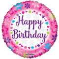 Happy Birthday Pink 18inch