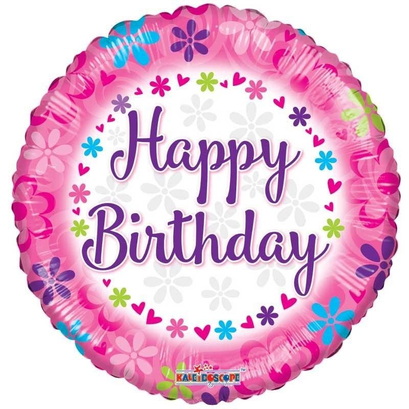 Happy Birthday Pink 18inch
